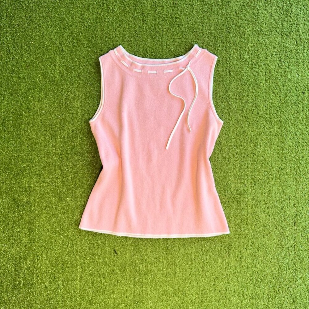 Light Pink Cottagecore Knit Top
